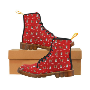 Beagle Dog Martens Canvas Boots