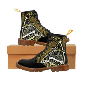 Beautiful Butterfly Canvas Boots