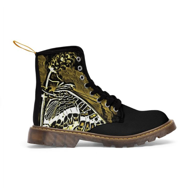 Beautiful Butterfly Canvas Boots - Image 2