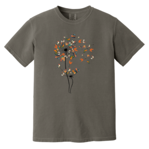 Dandelion Chicken Flower Heavyweight Garment-Dyed T-Shirt