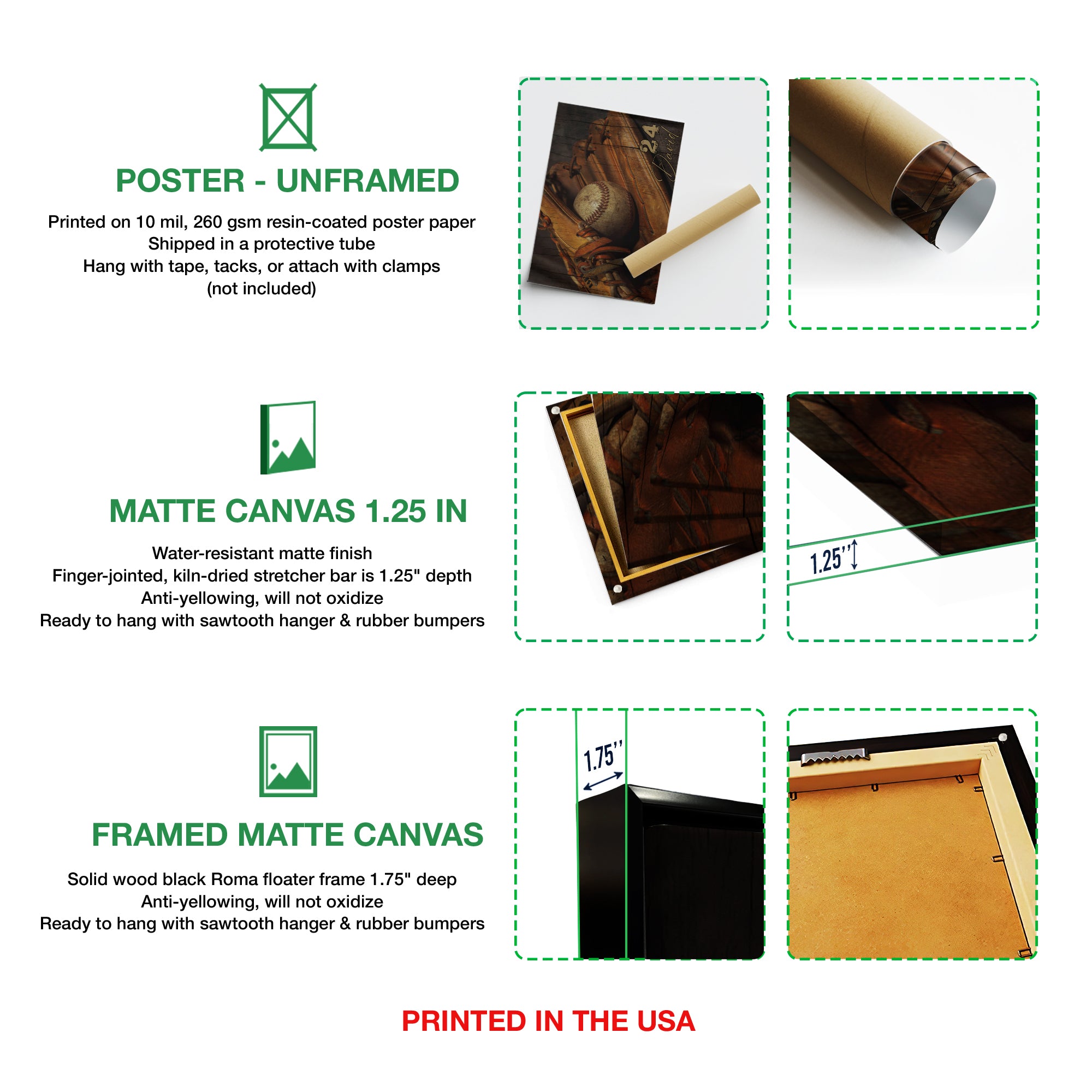 Personalized Baseball Poster & Canvas, Baseball And Gloves Vintage Wall Art, Custom Name Number Home Decor For Men, Women, Baseball Player