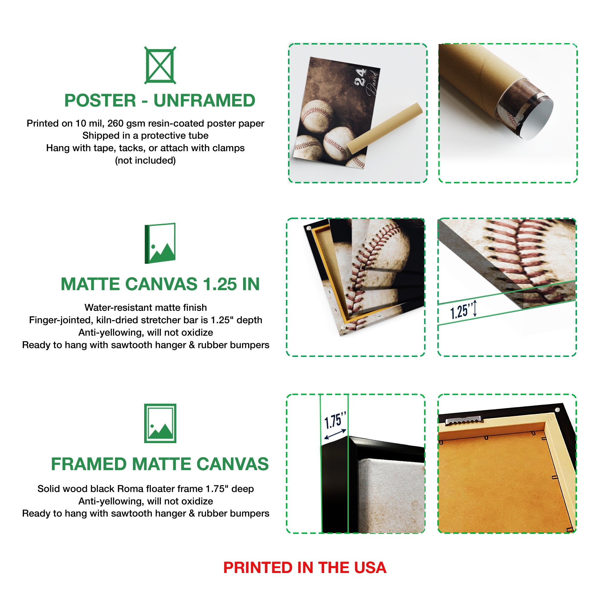 Personalized Baseball Poster & Canvas, Baseball Old Vintage Wall Art, Home Decor, Father's Day, Birthday Gift For Dad, Husband, Boy, Son