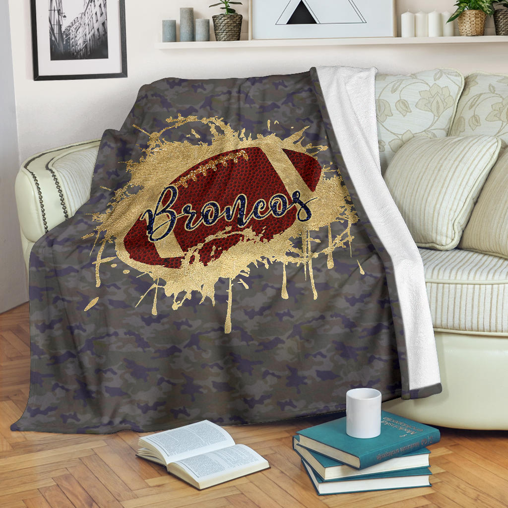 Personalized Football Blanket, American Football Boy Sherpa Fleece Blanket, Custom Name Soft Cozy Plush Throw Blanket