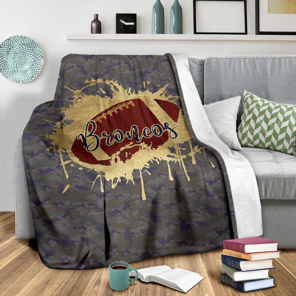 Personalized Football Blanket, American Football Boy Sherpa Fleece Blanket, Custom Name Soft Cozy Plush Throw Blanket